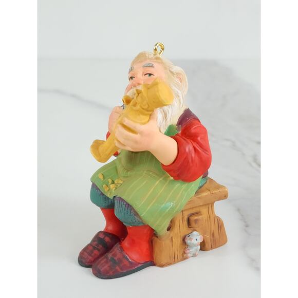 Hallmark Carving Santa Ornament 2001 Christmas Holidays 3" Home Decor Vintage - Picture 5 of 16